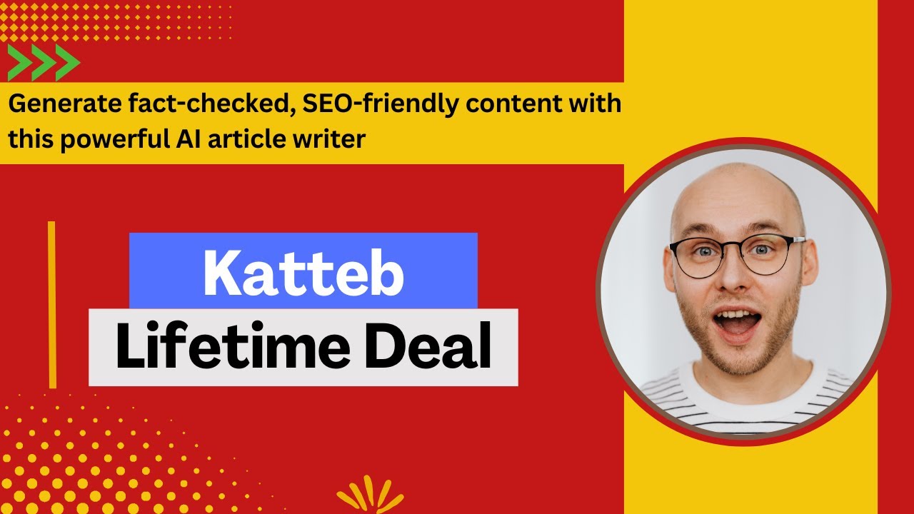 Generate fact checked, SEO friendly content with powerful AI article writer I Katteb Lifetime Deal
