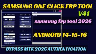 SAMSUNG ONE CLICK FRP TOOL | MTK auth bypass tool | Mediatek Flash Format All Chipset 2026 V5 v6 screenshot 2