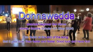 Donnawedda - absolute beginner line dance - demo