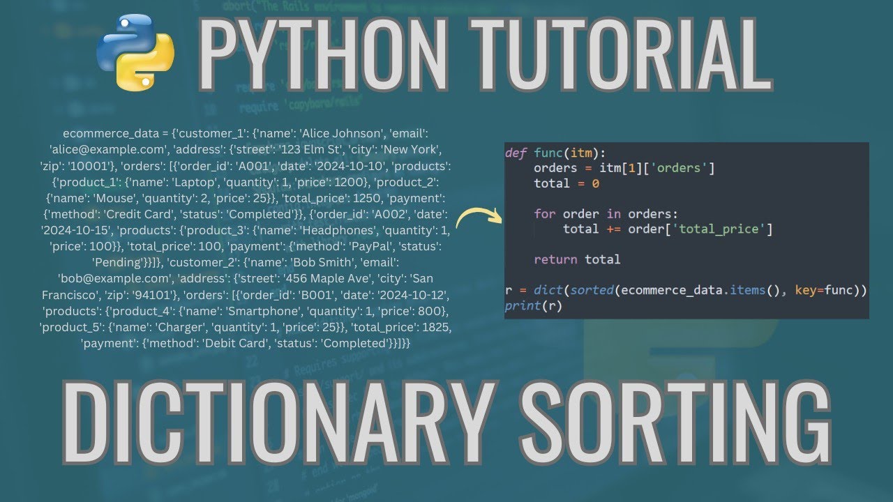 Python Dictionary Sorting: By Key & Value Explained | iCoding - YouTube