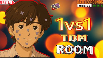 TDM 1v1 Live BGMI I BGMI Custom Room Live ✨ #tdm #bgmi