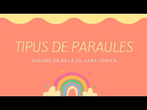 Vídeo: Tipus de paraula?