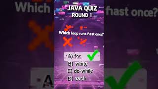 "JAVA QUIZ" with explosion effect