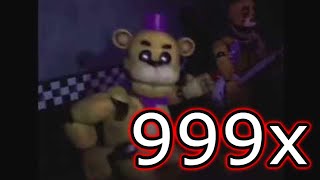 Fredbear Dances To Happy 999x speed meme