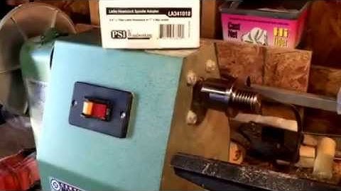 Lathe headstock spindle adapter for Central Machinery lathe 3/4" - 10 tpi to 1" - 8tpi