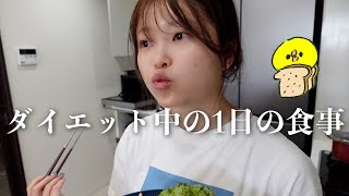 1番痩せたダイエット中の1日の食事🍽️