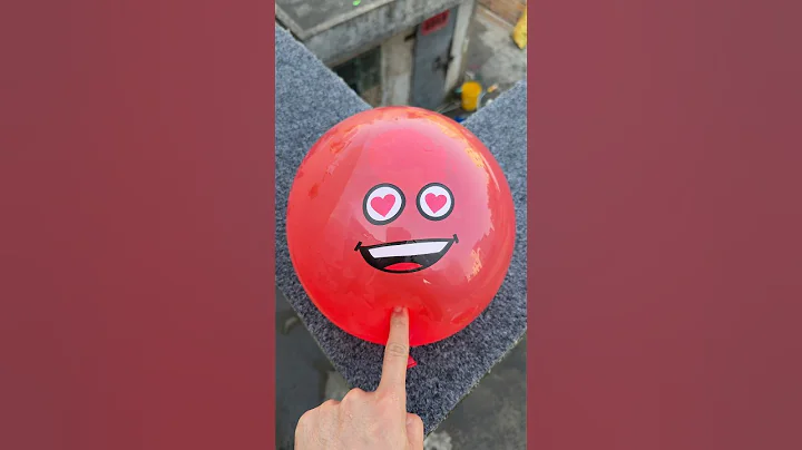 Experiment: Will a water balloon explode if it rolls down a tall building? 💥🎈 #balloon