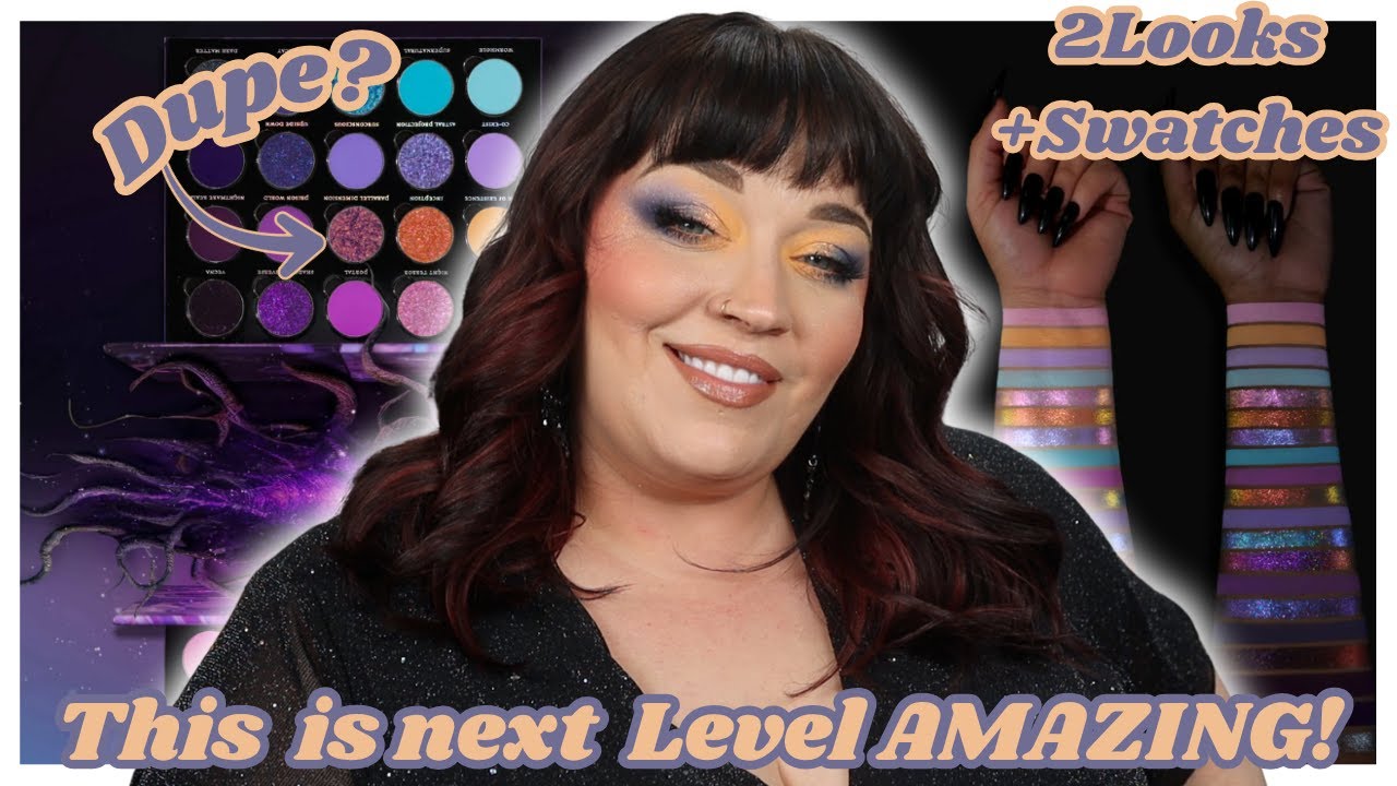 НОВАЯ палетка теней Bella Beaute Bar Dark Dreamscapes 2 образа + свотчи #newmakeupreleases