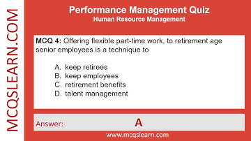 Performance Management Quiz PDF | Performance Management Question Answer | HRM Class 12-9 Notes App