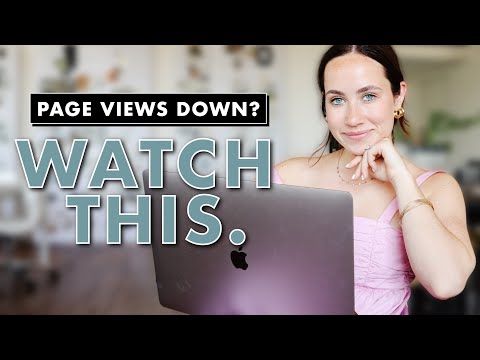 What To Do When Page Views Are Down | Blogging Tips