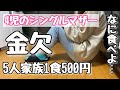 【1食500円】金欠に耐える超節約晩ご飯レシピ。1人前100円で作る2日間の記録【4児のシンママ】