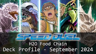 Yu-Gi-Oh! Speed Duel H2O Food Chain Deck Profile - September 2024