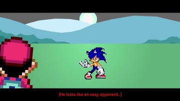 Devil Mario Vs. Base Fleetway Sonic [sticknodes sprite animation]