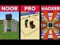 Minecraft noob vs pro vs hacker traps 