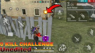 0 kill challenge Intense Moment 🤒 - Garena Free Fire India