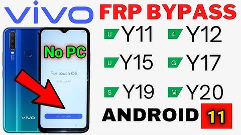 VIVO Y15 (1901) FRP Bypass Android 11, New Method, Android 10, All Vivo FRP/Gmail Account Remove