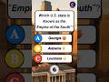 Can You Guess the “Empire of the South”? 👑🇺🇸 | USA State Quiz #Shorts #USAGK #Trivia