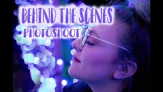 CHRISTMAS LIGHTS PHOTOSHOOT | BEHIND THE SCENES