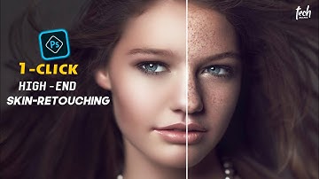 High-End Skin Softening in Photoshop  Remove Blemishes, Wrinkles, Acne Scars, Easily || TECH BONG ||