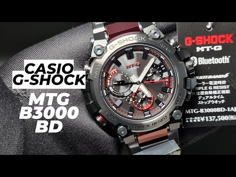 【美品】カシオ　G-SHOCK　 MTG-B3000BD-1AJF MTGB3000BD12 | Black MT-G Watch - G-SHOCK | CASIO