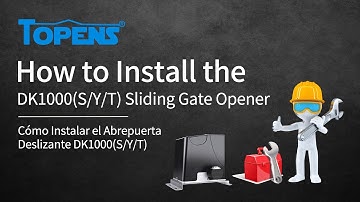 TOPENS DK1000(S) Gate Opener Installation Video