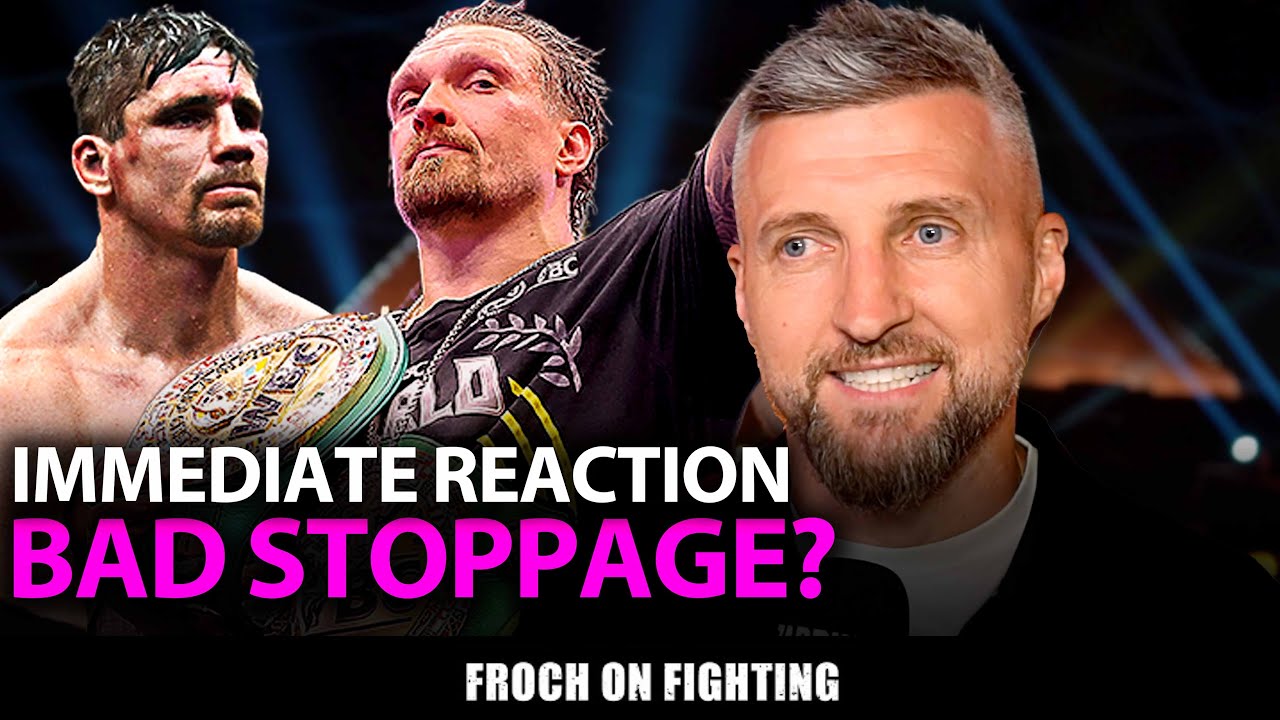 “Usyk looked SO bad!” Carl Froch’s immediate reaction to Usyk’s CONTROVERSIAL win vs Rico Verhoeven