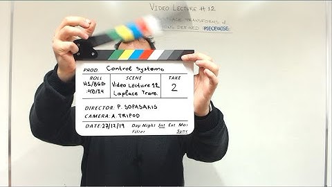 Video Lecture 12 - Laplace Transforms of Functions defined Piecewise