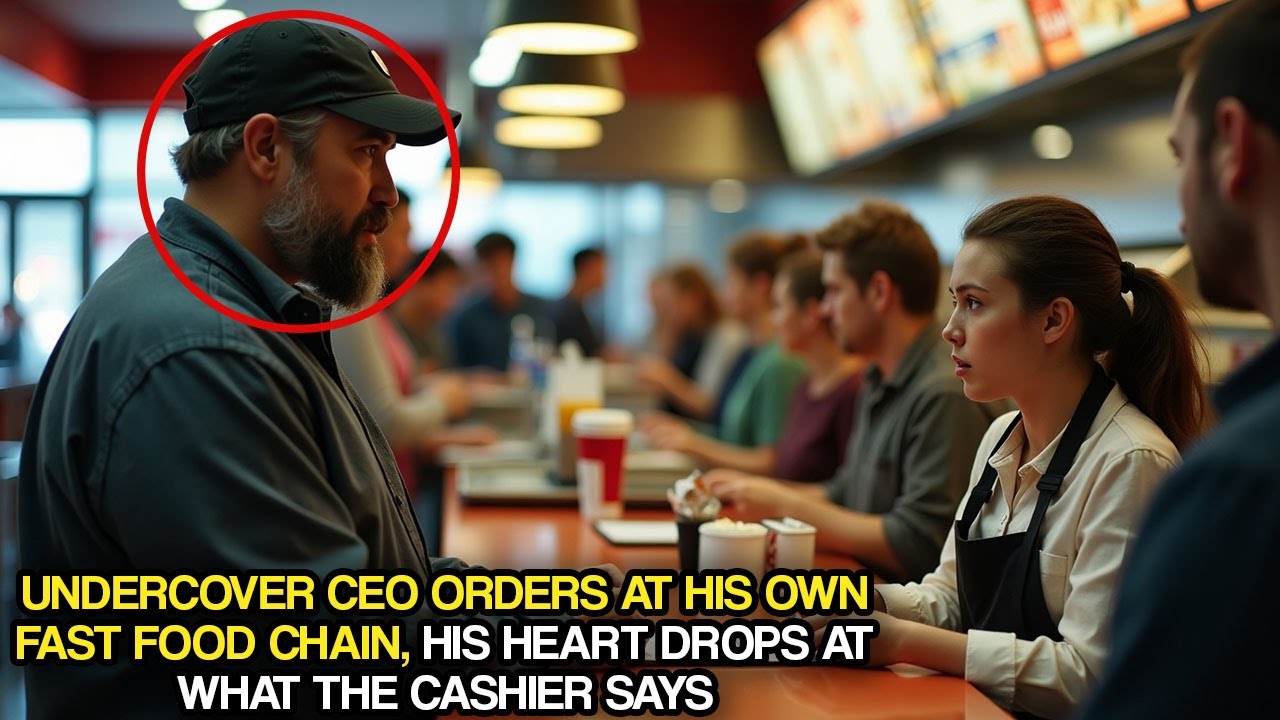Outline Video Undercover CEO Orders at His Own Fast Food Chain, His Heart Drops at What the Cashier Says