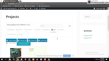 How to create folder, upload files & add doc with Project Manager Pro