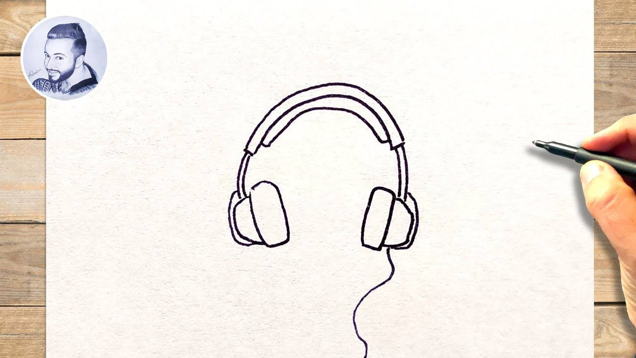 Dessin De Casque En Page De Garde Pour Technologie Comment dessiner un casque de musique - YouTube