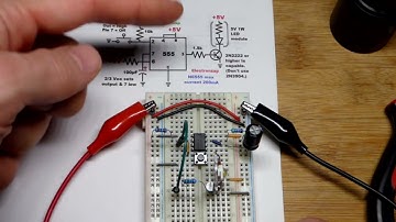 1W LED Load So 2N2222 NPN BJT Helps 555 Timer Output Monostable Mode Demo