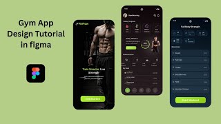 Gym App UI/UX Design in Figma | Modern Fitness Mobile AppMobile App Design screenshot 4
