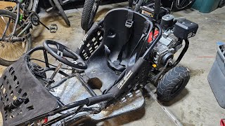 (Predator 224 )Throttle Cable Hookup to - Go Kart. Go Bowen 1000w electric to gas conversion