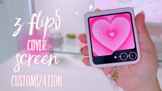 Z FLIP5 COVER SCREEN CUSTOMIZATION 🌸 ║ tips and tricks on making a  moving coverscreen wallpaper ║ screenshot 5