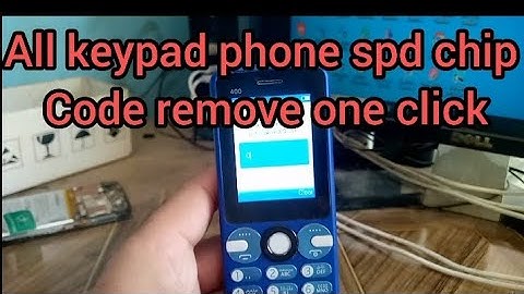 all spd chip keypad phone code remove new tricks by avengers tool