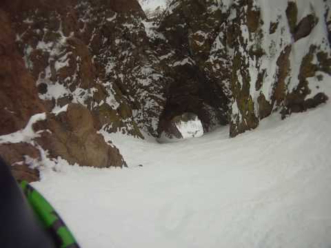 Hole in the Wall of the backside of Mammoth Mountain. Dirty Skiing?