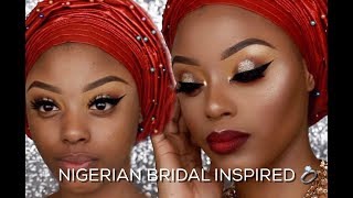 WATCH ME TRANSFORM | NIGERIAN TRADITIONAL BRIDAL MAKEUP TUTORIAL WATCH ME TRANSFORM | NIGERIAN TRADITIONAL BRIDAL MAKEUP TUTORIAL