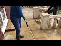 English Country House Patio and Banisters Gets Amazing Power Wash Restoration