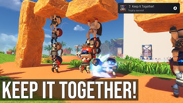 Astro Bot - Keep It Together! Trophy (Knocked A Bot Out Of A Bot Tower Without It Collapsing)