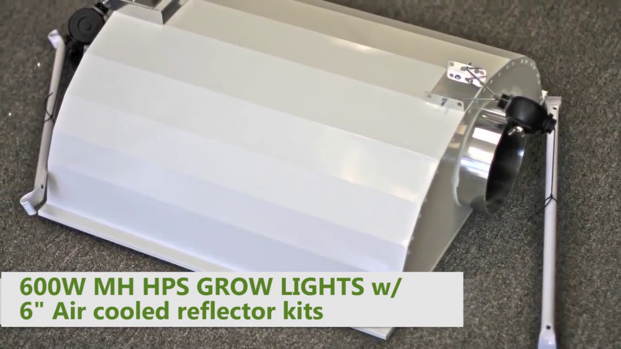 Setting up 600W HPS MH Air-Cooled Hood Grow Light Kit