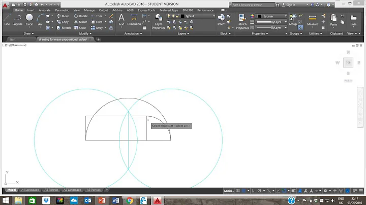 converting a rectangle to a square of equal area