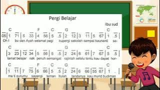 Lagu Pergi Belajar Ciptaan Ibu Sud | Kelas 1 Tema 3 Subtema 1 Pembelajaran 4