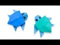 Easy origami turtle  how to make turtle step by step