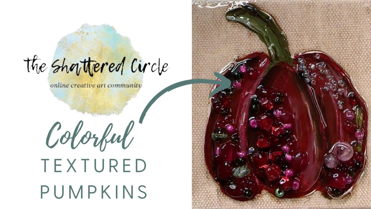 Colorful Textured Pumpkins (Glass & Resin Art Tutorial)