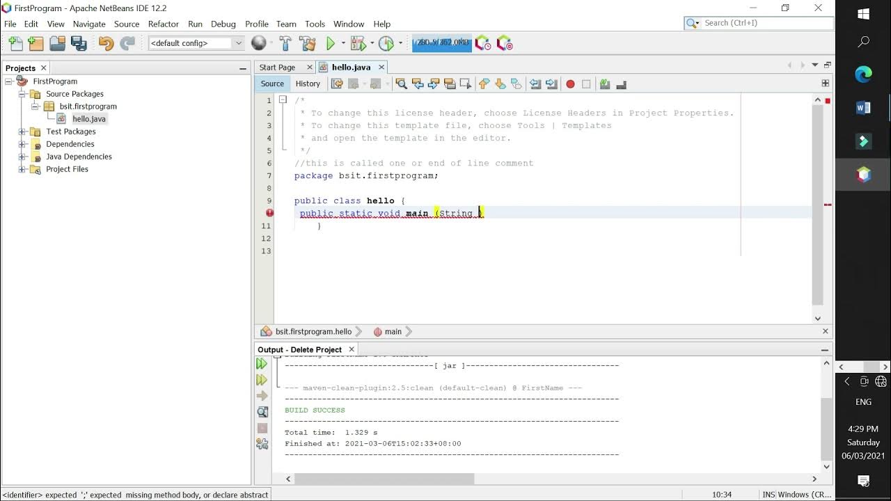 Part 1: Creating a simple program in Java using Netbeans IDE (Taglish ...