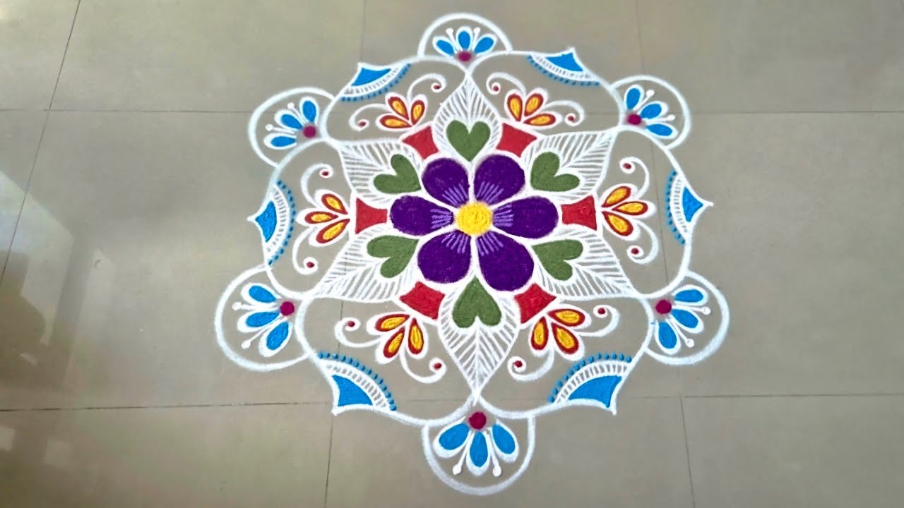 #Margazhi special rangoli (3-2)/#New year/#Pongal/#Sankranti/#Thaipoosam rangoli 