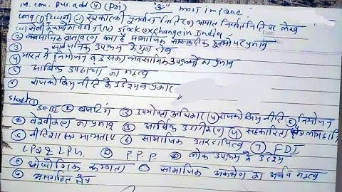 MCOM PRE (BUS. ADD) MOST QUESTIONS