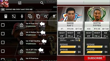 Copy and Set up your own Attributes | NBA 2k20 v75 v77 v76 v78