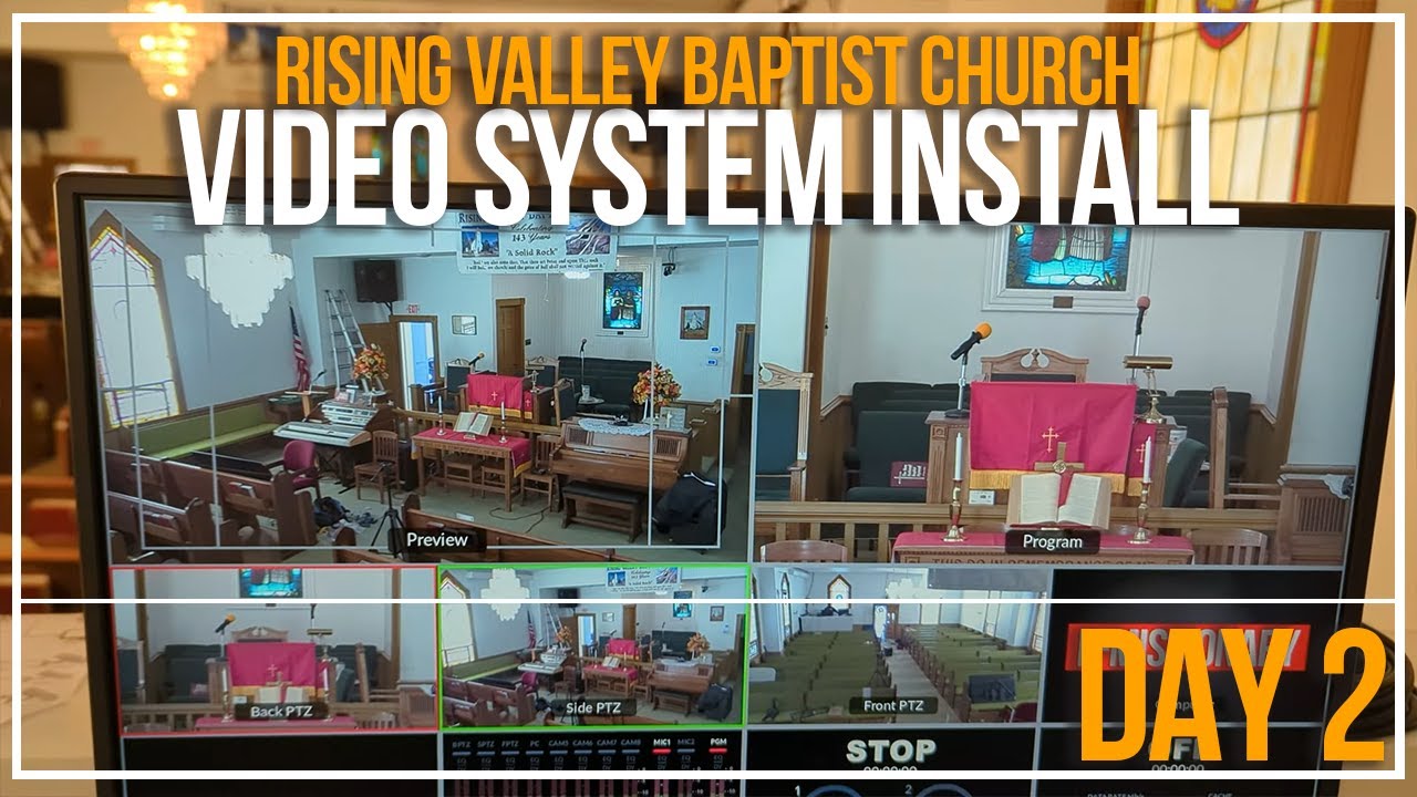 Video System Install Day 2 | Rising Valley Baptist Church - YouTube