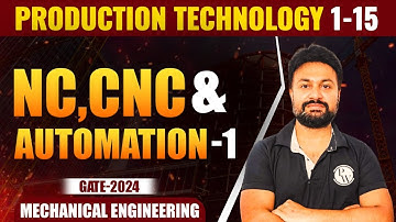 Production Technology 1 - 15 | Nc, CNC & Automation - 1 |  Gate 2024 Series  | ME